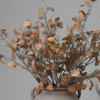 Quase Natural, Folhas de Outono, Cor de Falso Plantas DIY Árvore Acce Flor Artificial Foto Adereços Casa Jardim Decoração de Casamento