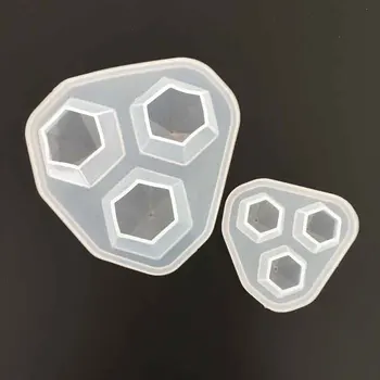 Transparente de Silicone do Molde de Flores Secas de Resina Decorativos Artesanato DIY diamante Molde de corte Tipo de forma de resina epóxi moldes para a fabricação de jóias
