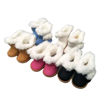De 18 Polegadas que as Bonecas das Meninas de Pele Botas de Neve de Sapatos de Alexandre Boneca Acessório Boneca Sapatos de Inverno Menina de Presente