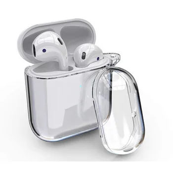 Cristal Bonito Fone De Ouvido Case Para Apple AirPods 1 2 Caso De Silicone Transparente, Tampa Protetora Para Airpods Pro 3 Caixa De Carregamento