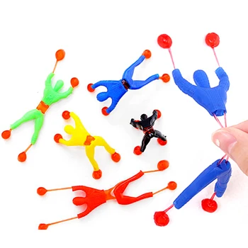 25Pcs Engraçado Flexível Subir Homens Pegajoso Parede de Brinquedo Brinquedos de Escalada Virar Homem Plástico de Brinquedo Para as Crianças Atraente, Clássico Dom