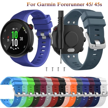 Silicone Para Garmin Forerunner 45S Substituição bracelete pulseira para Garmin Forerunner 45 smart watch Para o Garmin Swim 2 Correa