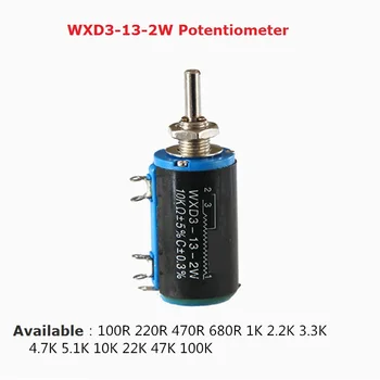 2PCS WXD3-13-2W 1K 10K 680R 220R 470R 680R 3.3 K 5.1 K 47K 2.2 4.7 K K 22 K 100 k Ohm de Precisão ajustável potenciômetro Resistor
