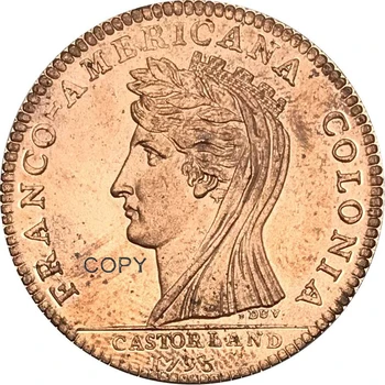 1796 Estados Unidos de Meio Dólar Vermelho Cobre colecionáveis Cópia da Moeda