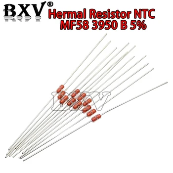 20PCS/MONTE Térmica do Resistor NTC MF58 3950 B 5% de 1K 2K 5K 10K 20K 50K 100K 200K 500K 1M 1/2/3/5/10/K ohm R Sensor Termistor