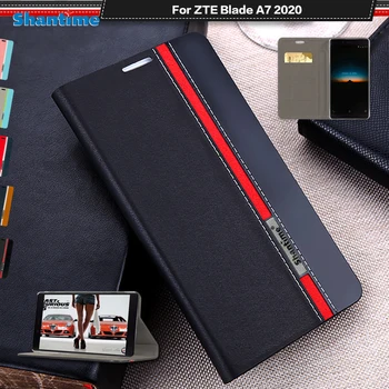 De luxo, capa de Couro PU Para o ZTE Blade A7 2020 Flip Case Para o smartphone ZTE Blade A7 2020 Caso de Telefone de TPU Macio de Silicone Tampa Traseira