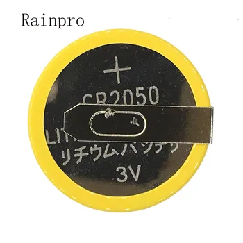 Rainpro 2PCS/MONTE CR2050 2050, com pinos 3V bateria botão lithium-ion bateria pino bateria horizontal