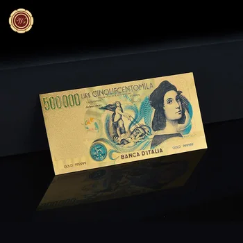 WR Banhado a Ouro de Notas Itália 500 Mil Lira Euro Falsas de Dinheiro de Contas Bancárias Nota Prop Dinheiro de Coleta de Pequenos Presentes Dropshipping