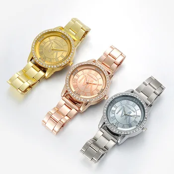 2022 Novo Reloj Mujer Assistir a Moda Europeia das Mulheres de Estilo de relógios de Luxo aço Inox Marca de Quartzo Casual senhoras Relógios de Presente