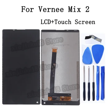original Para Vernee Misturar 2 Display LCD Touch screen digitalizador Assembly Para Vernee Mistura 2 com Ecrã lcd de Painel de Toque kit de Reparo