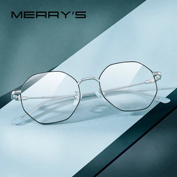 MERRYS PROJETO Mulheres da Moda Ploygon Óculos de Armação Senhoras Óculos de Miopia de Prescrição Óptica Óculos S2503