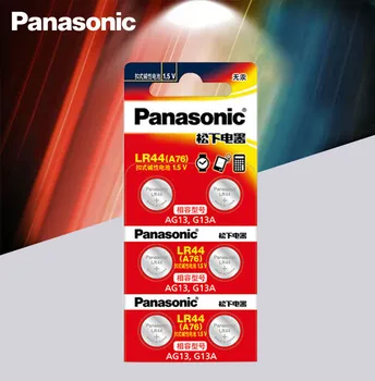 Panasonic 6pc 1,5 V Pilha tipo Botão lr44 tipo Moeda de Lítio Baterias A76 AG13 G13A LR44 LR1154 357A SR44 100% Original