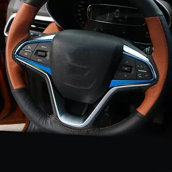 Interior em aço inoxidável, Cobertura de Volante Moldura de Ajuste Para o Honda Para Chevrolet Groove WULING BAOJUN 510