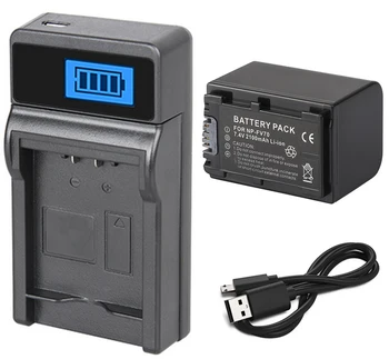 Bateria + Carregador USB para Sony HDR-CX620, HDR-CX625, HDR-CX630V, HDR-CX670, HDR-CX675, HDR-CX680, HDR-CX690 Handycam Camcorder