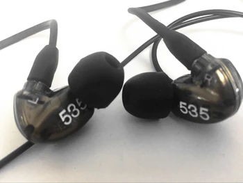 EM ESTOQUE marca SE535 Destacável fone de ouvido estéreo Hi-fi Fone de ouvido SE 535 Em Fones de ouvido Cabo Separado com Caixa frete grátis