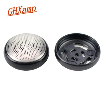 GHXAMP 15,4 mm Fone de ouvido Capa Poeira do Metal Líquido Para o de 13 a 15 mm do Fone de ouvido Unidade Shell DIY Preto 2pcs