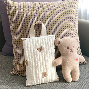 Mamãe Saco de Fraldas Fralda Saco de Bebé Coisas Organizador Mini Bolsas Caddy Saco de Armazenamento para a Mãe Urso Bonito Bebês Acessórios