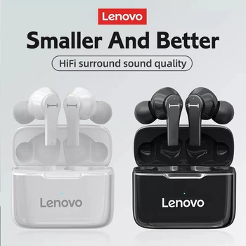 Original Lenovo QT82 Ture sem Fio, Fones de ouvido Controle de Toque Fones de ouvido Bluetooth Estéreo HD Falar Com Microfone fone de ouvido sem Fio