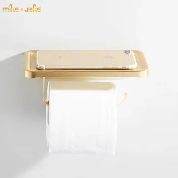 Casa de banho suporte de papel phoneholder com papel metálico prateleira wc de telefone do suporte de papel suporte de papel de parede rack