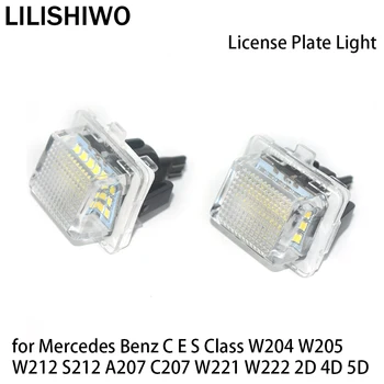 LILISHIWO Carro Número da Placa de Licença Lâmpada de Luz LED Ilumina-se para a Mercedes Benz C E S Classe W204 W205 W212 S212 A207 C207 W221 W222
