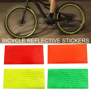 Moto Adesivos Refletores Bicicleta De Ciclismo De Segurança Segurança Marca De Bicicleta Filme Ferramenta De Decoração Noite Reflexiva Colorido Aviso De Faixa