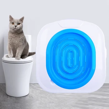Gato wc wc dispositivo de treinamento wc agachamento ensina gatos para utilizar o agachamento wc de agachamento, wc aprender a guia de animais de estimação para limpar