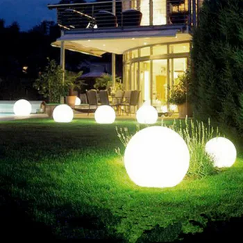 2pcs LED Solar Rodada do Bulbo de Luz do Gramado Impermeável Spike Exterior, Jardim Quintal Caminho de Terra Luzes Solares